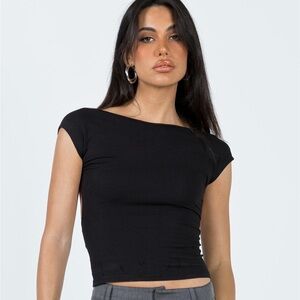 Princess Polly - Black Rosalinda Shirt